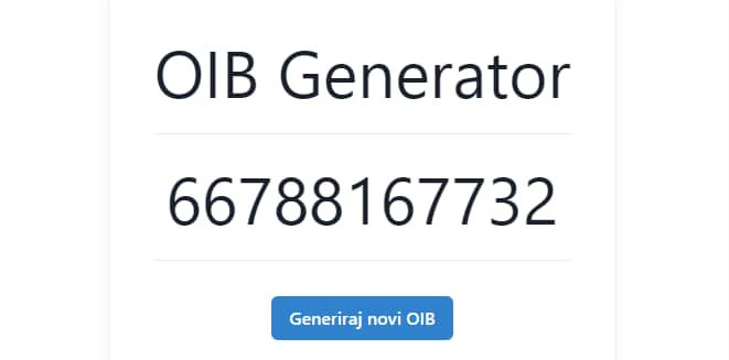 OIB generator webpage image